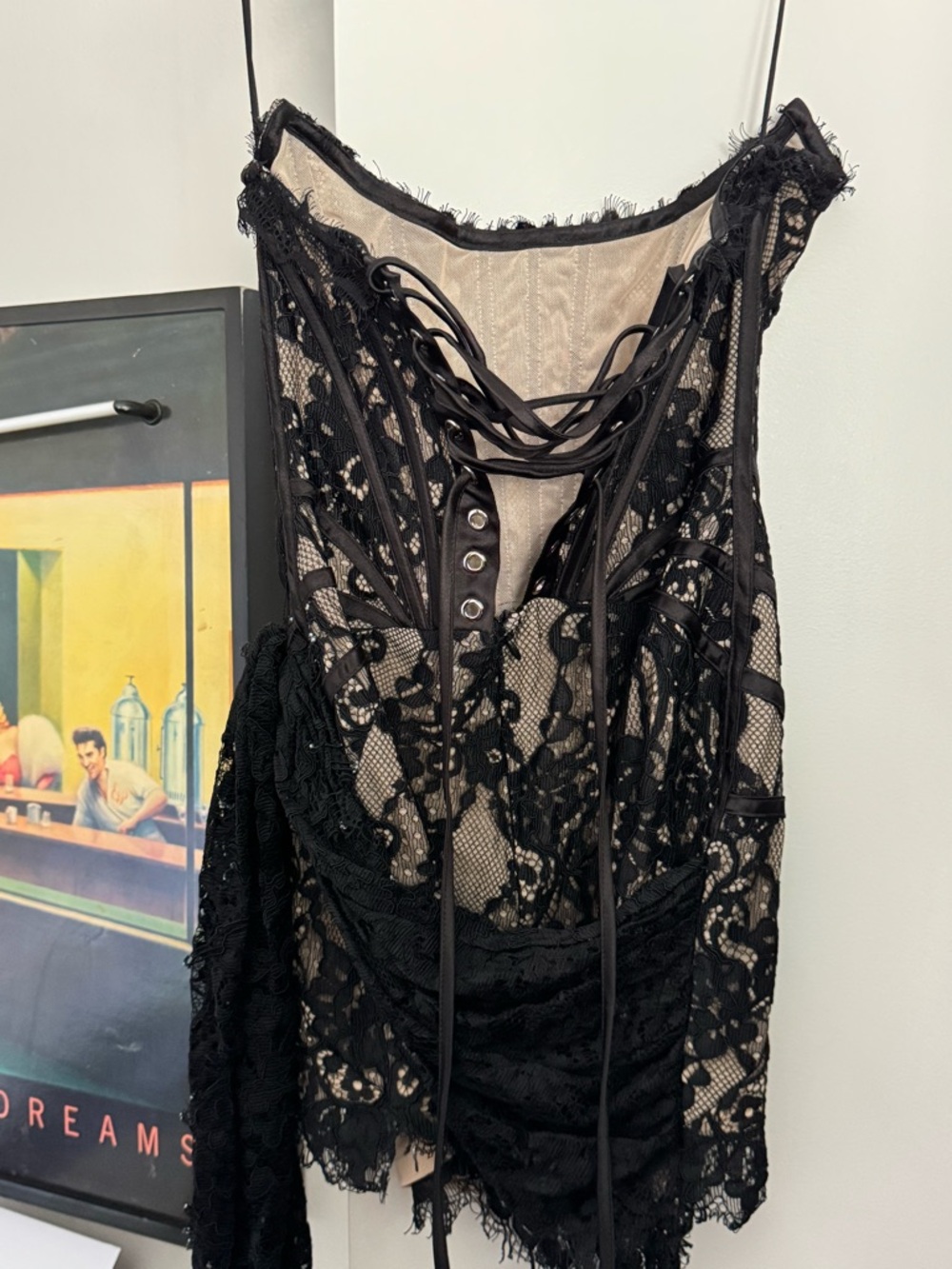 Heiress The Lace Corset Mini Dress - Black - Picture 5 of 7